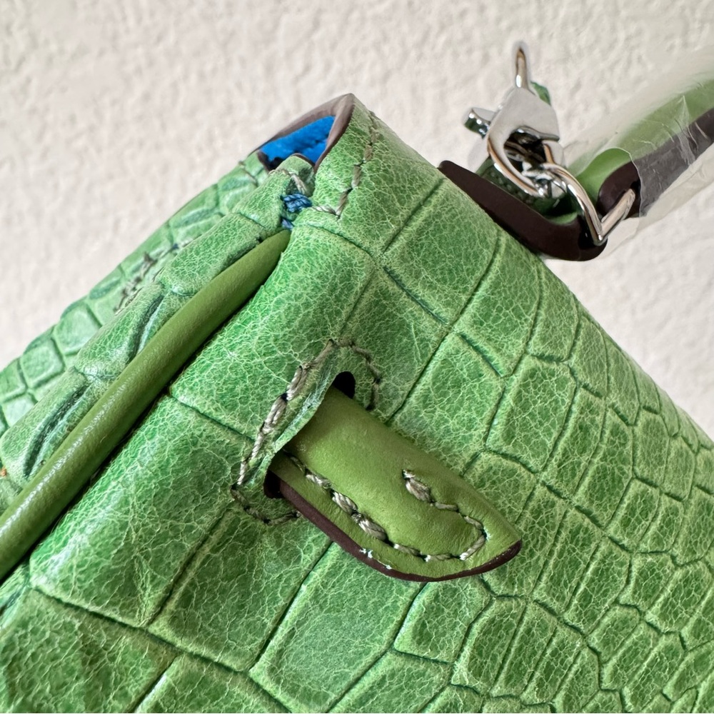 Leather Embossed Top handle Doll Bag - Picture 9 of 16